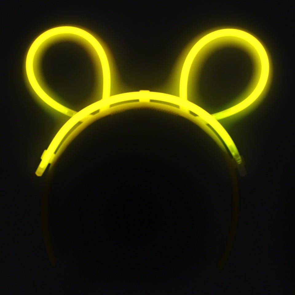 Cordeluță Decorativă Fluorescentă, Accesoriu Party și Festival, Plastic Rezistent, Galben Neon