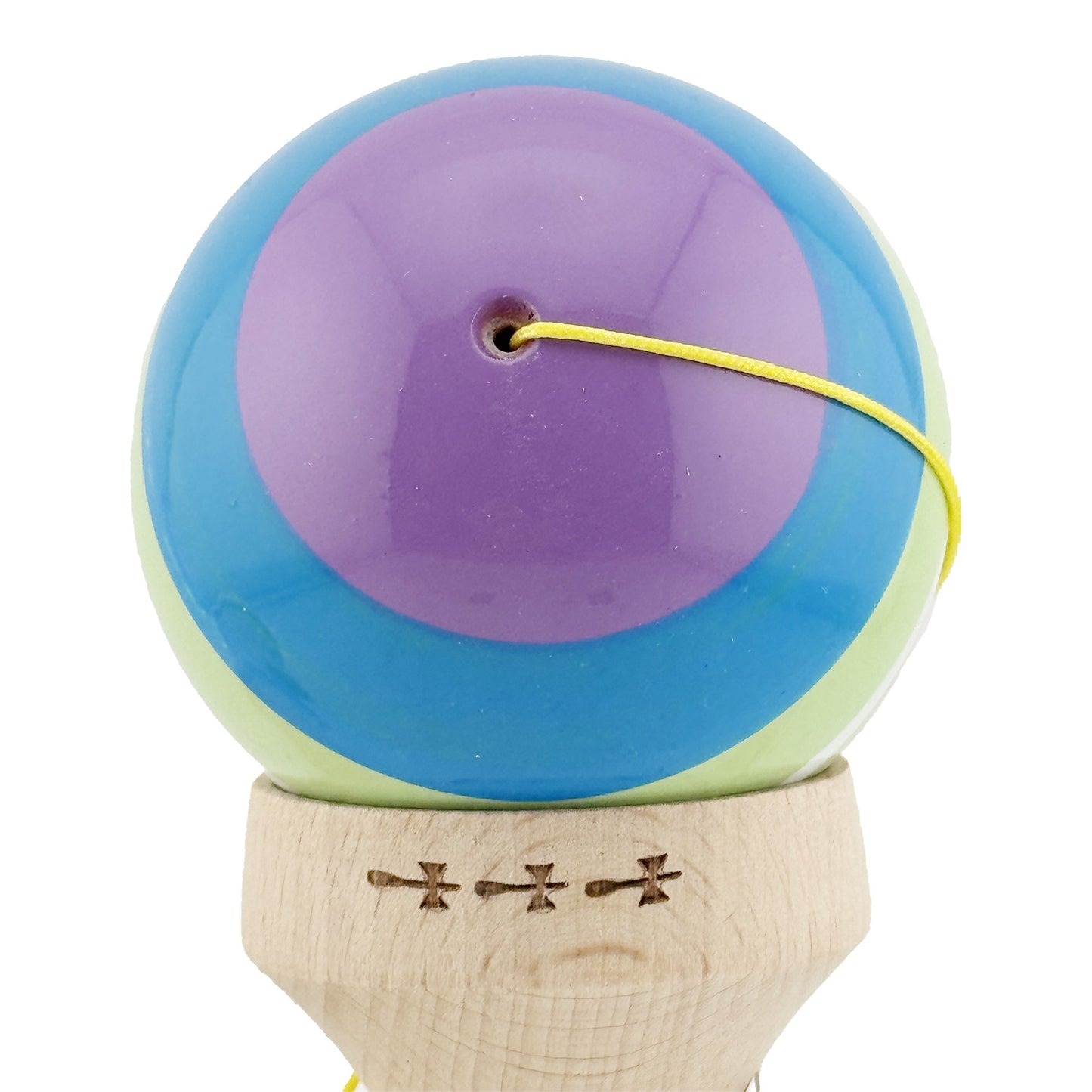 Kendama X Originala, Legendary Spectrum, Model V3 Multicolor, Profesionala, Cupe Mari King Size, Super Sticky, Gaura in Baza, Rulment, Ata 55cm