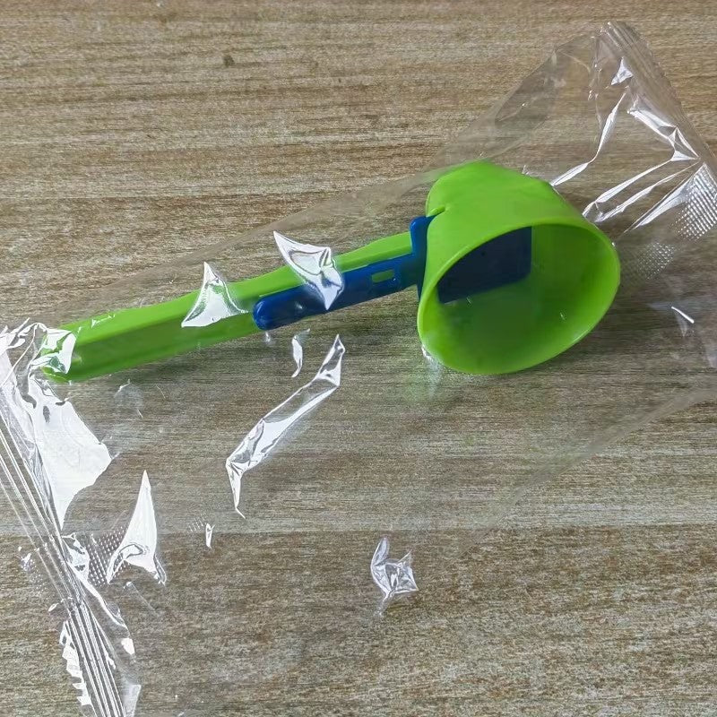 Lingura Dozator pentru Proteine si Suplimente, Palnie Culisanta Anti-Risipa, Dozare Lapte Praf, Material Plastic Rezistent, 12.5 cm, Verde