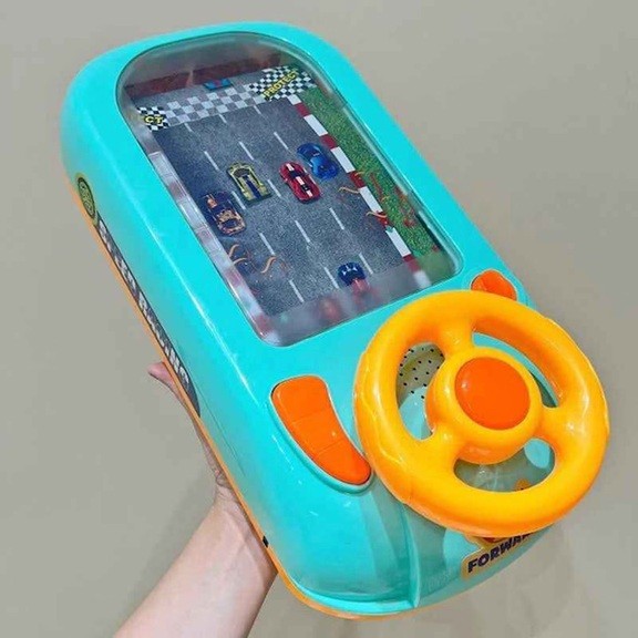 Joc Simulator de Condus Interactiv, Volan cu Efecte Sonore și Muzică, Jucărie Educativă cu 2 Viteze, Material ABS, Alimentare USB sau 3 Baterii AA, Verde, 3-6 Ani
