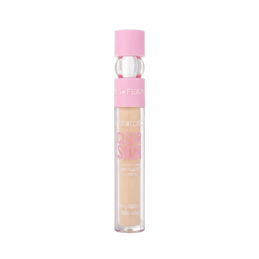 Kevin Coco Corector Lichid Clear Skin, Concealer cu Acoperire Medie si Aspect Natural, Textura Crema, Rezistent la Transfer, Nuanta Bej Deschis, 5 g