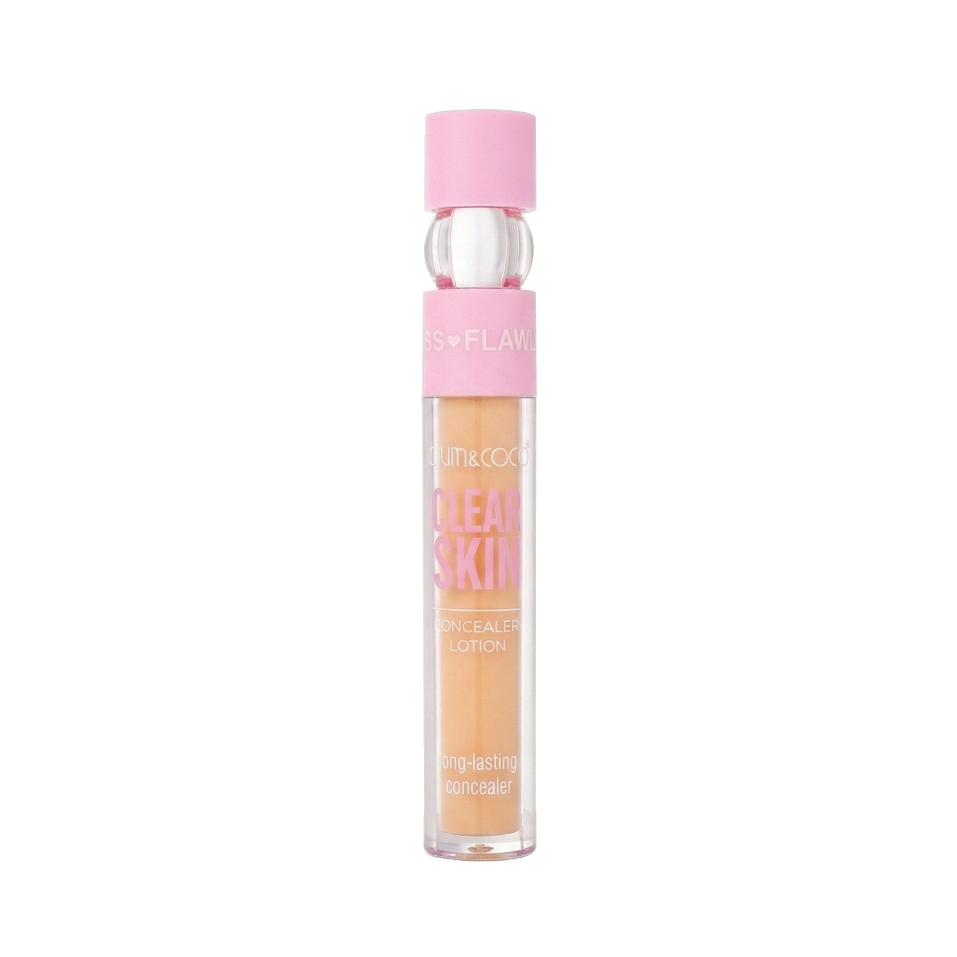 Kevin Coco, Corector Lichid pentru Ten, Model Clear Skin, Acoperire Medie si Lunga Durata, Textura Cremoasa, Nuanta Bej Deschis Natural, 5 g
