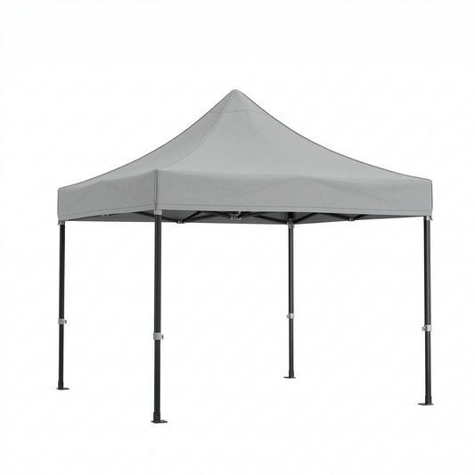 Cort Pavilion 3x3m, Cadru Metalic Pliabil Ranforsat, Acoperis Impermeabil Oxford 420D cu Invelis PVC 280g/mp, Cort Gradina si Evenimente, Alb