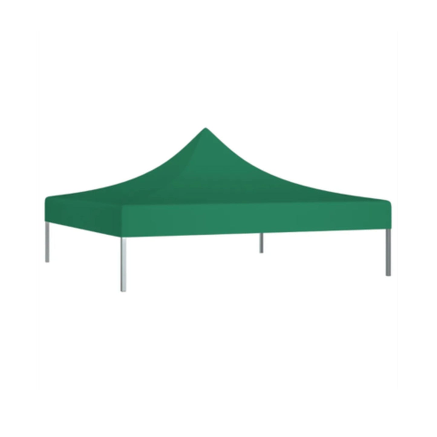 Copertina Rezervă pentru Pavilion, Acoperiș Cort Grădină Pliabil, Protecție UV și Ploaie, Material Textil 420D Oxford, 185 g/m2, 3 x 3 m, Verde