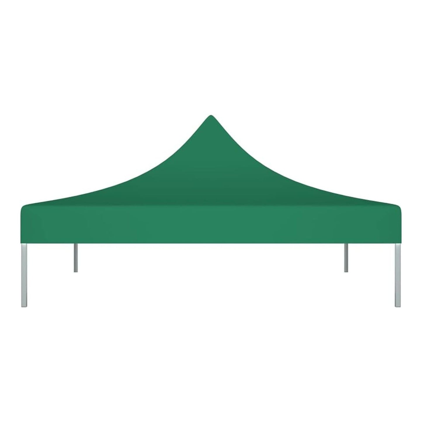 Copertina Rezervă pentru Pavilion, Acoperiș Cort Grădină Pliabil, Protecție UV și Ploaie, Material Textil 420D Oxford, 185 g/m2, 3 x 3 m, Verde