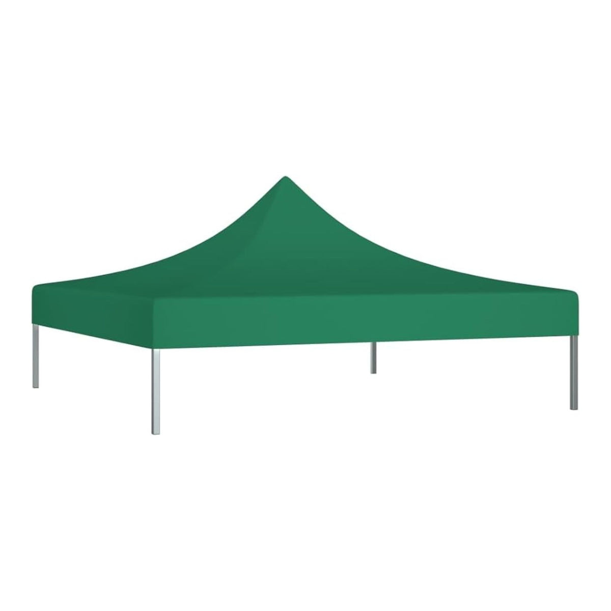 Copertina Rezervă pentru Pavilion, Acoperiș Cort Grădină Pliabil, Protecție UV și Ploaie, Material Textil 420D Oxford, 185 g/m2, 3 x 3 m, Verde