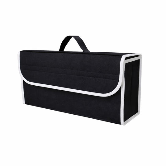 Organizator Portbagaj Auto Pliabil, Cutie Depozitare Multifunctionala, Material Oxford si Non Woven, 50 x 17 x 24 cm, Negru