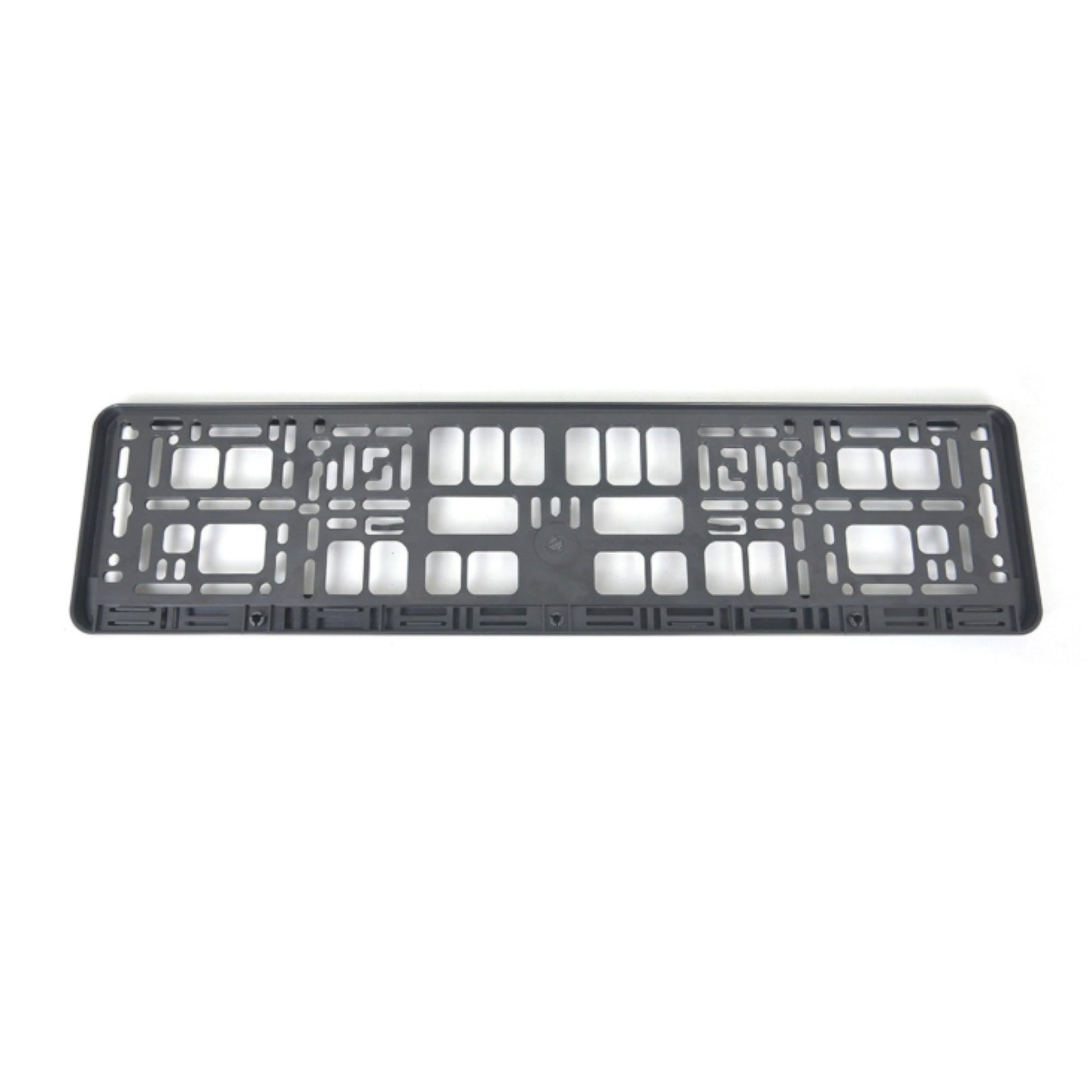 Suport Placute Inmatriculare XC-W341, Rama Auto Universala Standard European, Plastic Rezistent la Intemperii, 52.9 x 13 x 1.2 cm, Negru