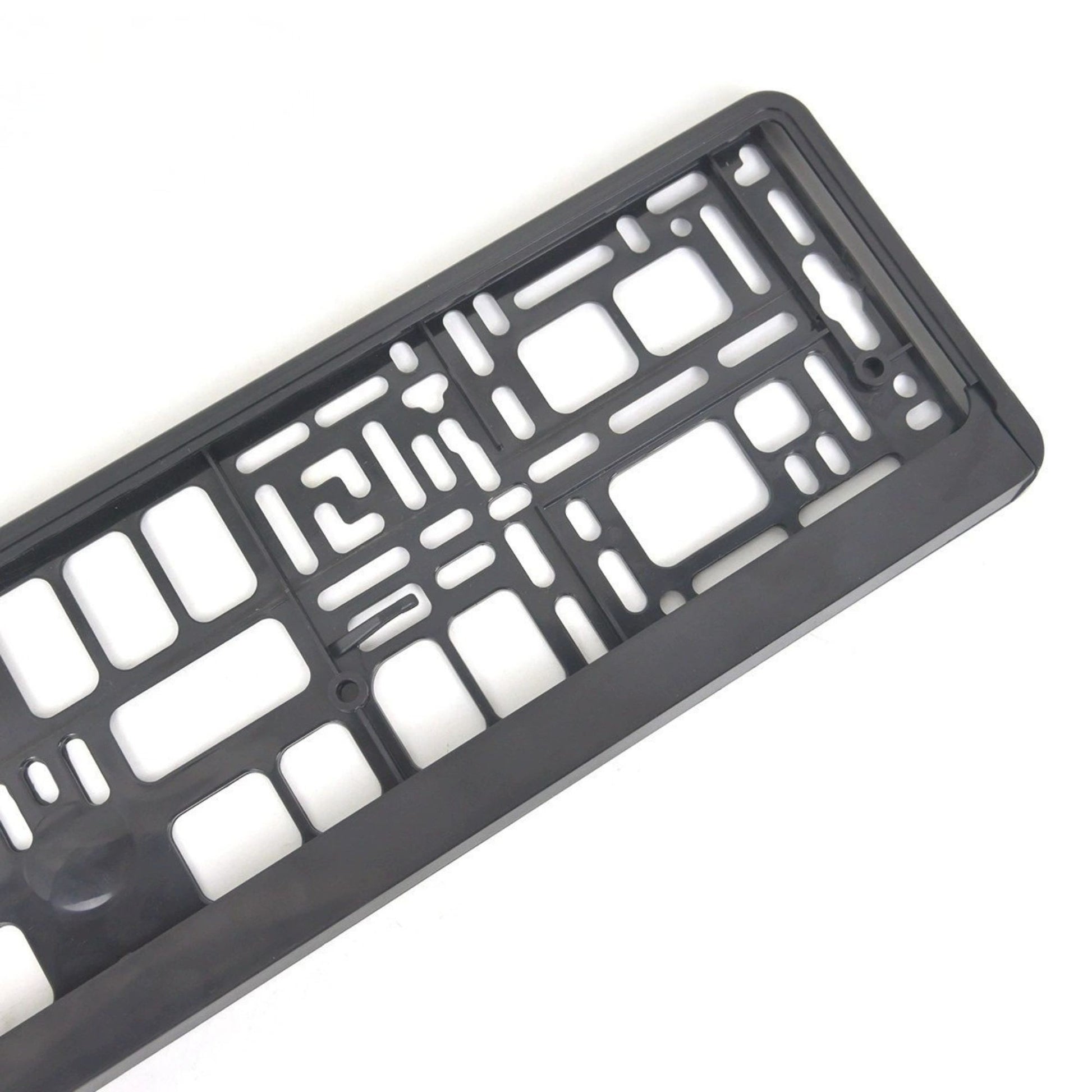 Suport Placute Inmatriculare XC-W341, Rama Auto Universala Standard European, Plastic Rezistent la Intemperii, 52.9 x 13 x 1.2 cm, Negru
