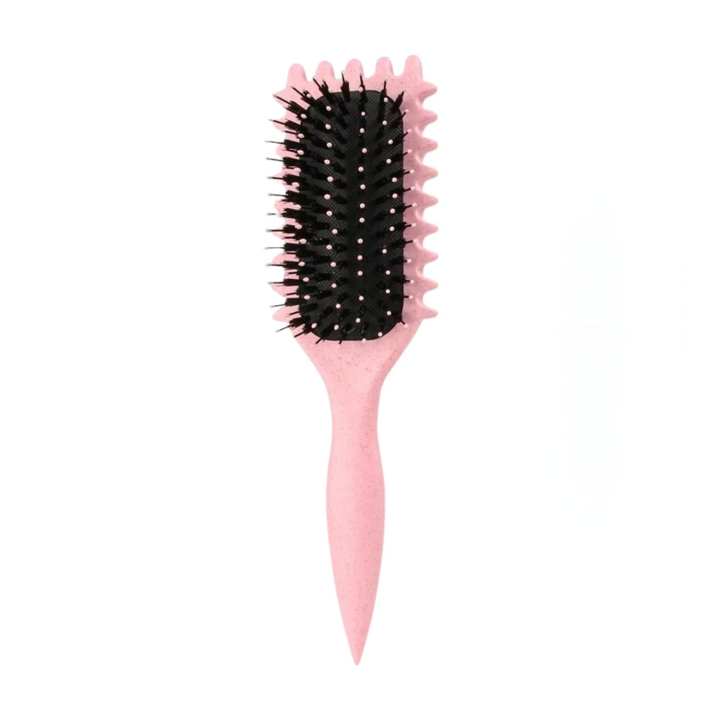 Perie Profesionala pentru Definirea Buclelor, Perie Multifunctionala pentru Styling si Volum, Par Cret sau Ondulat, Design Ergonomic, 24.5 x 7 x 4.3 cm, Roz