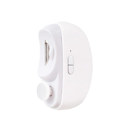 Unghiera Electrica 2 in 1 pentru Taiat si Slefuit, 2 Viteze, Lumina LED si Compartiment Resturi, Silentioasa 65 dB, Incarcare USB-C, ABS, 8.5 x 6.8 x 3.3 cm, Alb