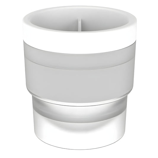 Forma pentru Gheata, Sfera XL 6 cm pentru Whiskey si Cocktail, Silicon Alimentar Premium, Design Stivuibil, Reutilizabila, Alb