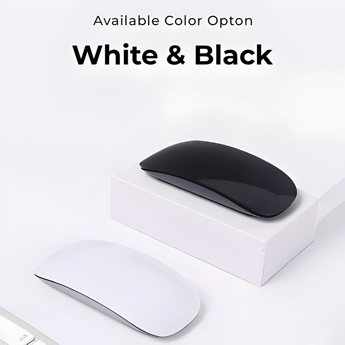 Mouse Wireless M103 Dual Mode, Bluetooth si 2.4GHz, Silentios cu Functie One-Click Desktop, Reincarcabil prin USB, Ultra Slim, 1600 DPI Ajustabil, Compatibil Laptop, PC si Tableta, Negru