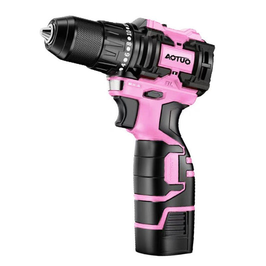 Masina De Gaurit Si Insurubat Cu Acumulator Li-Ion 18V-21V, Motor Fara Perii, Set Complet Scule De Mana Si Accesorii, 2 Trepte Viteza, Valiza Transport, Multicolor
