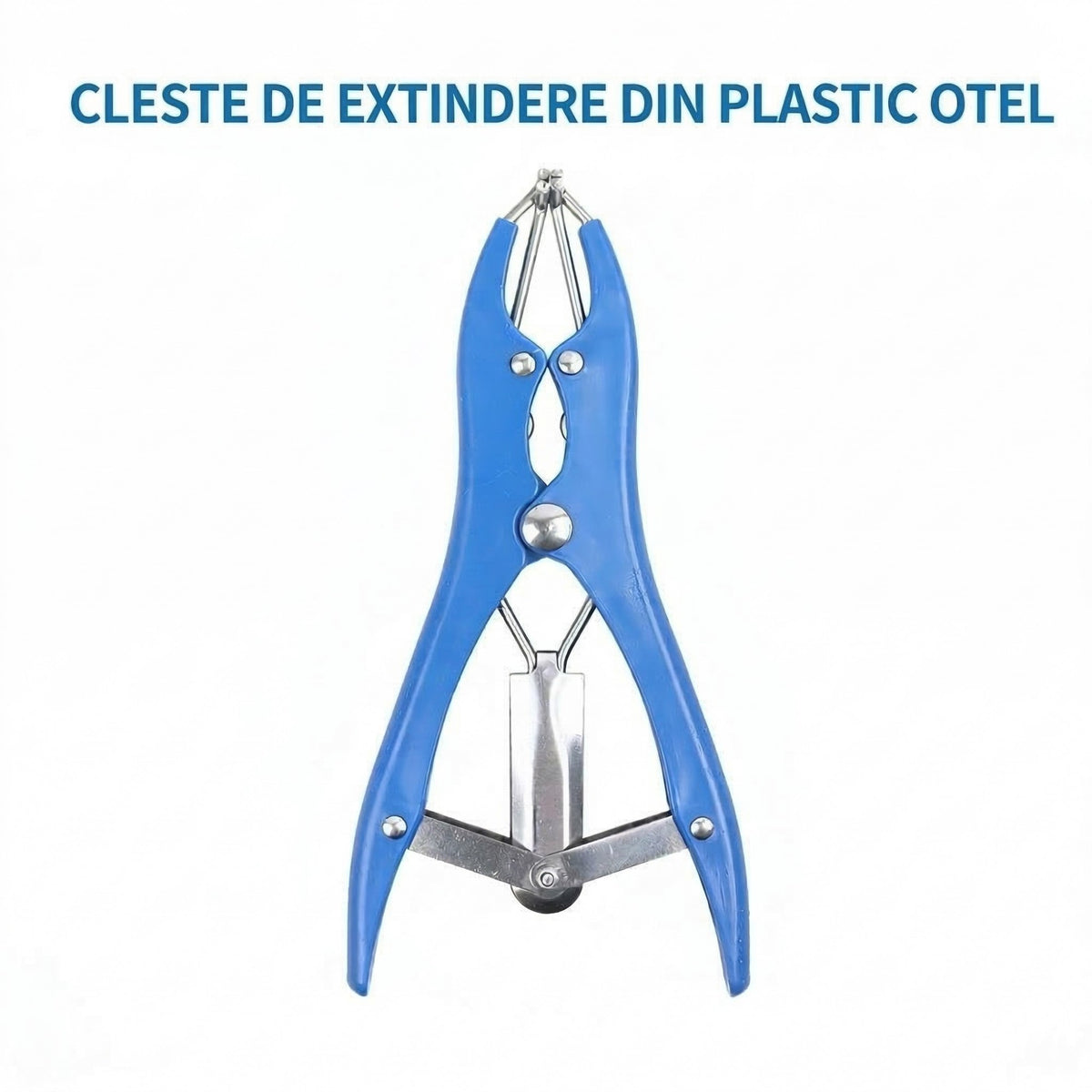 Cleste Electric Pentru Castrare Si Scurtare Coada, Control Temperatura 40 Grade, Mecanism Metalic Extensie, 3.5 W, 220 V, 21 x 6 cm, Albastru