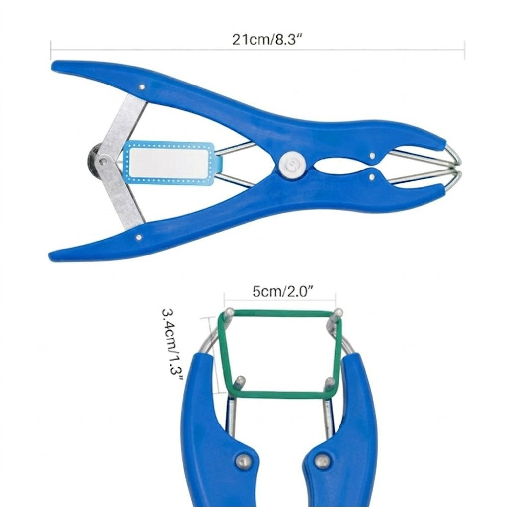 Cleste Electric Pentru Castrare Si Scurtare Coada, Control Temperatura 40 Grade, Mecanism Metalic Extensie, 3.5 W, 220 V, 21 x 6 cm, Albastru