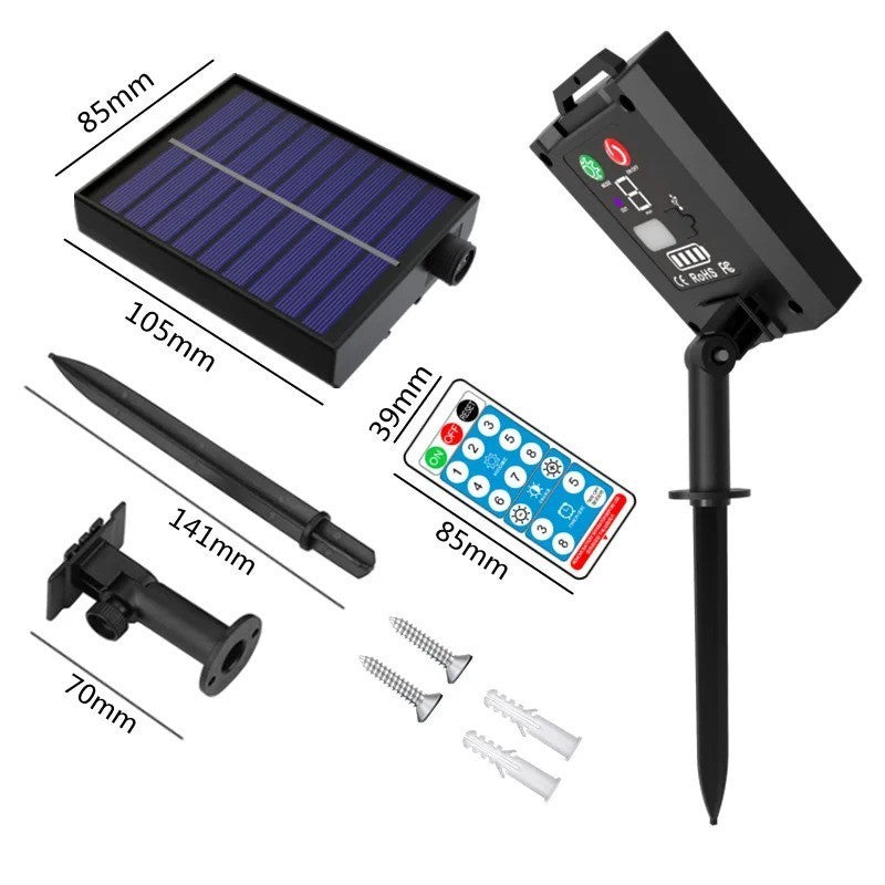 Instalatie Solara Craciun Turturi, Perdea Franjurata Exterior, 143 LED-uri, 8 Jocuri Lumini cu Telecomanda, IP44, Acumulator 1200 mAh, Fir Negru, 5 m + 5 m Prelungitor, Alb Rece