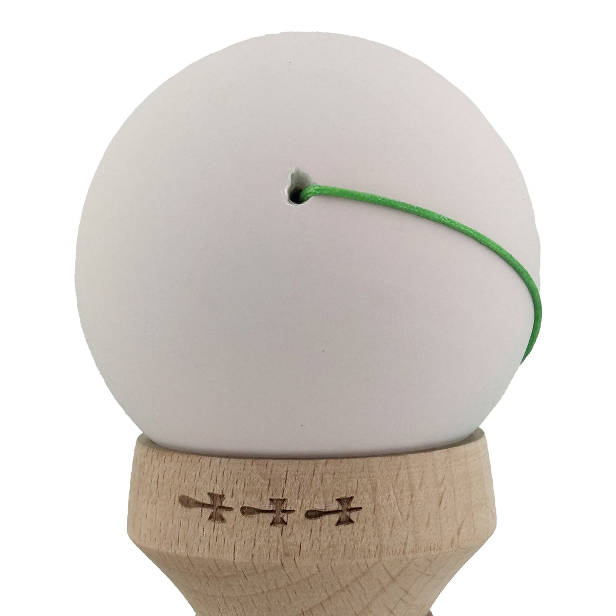 Kendama X Originala, Model V3 Roz / Verde in Degrade, Profesionala, Cupe Mari King Size, Rubber Grip, Gaura in Baza, Rulment, Ata 62cm