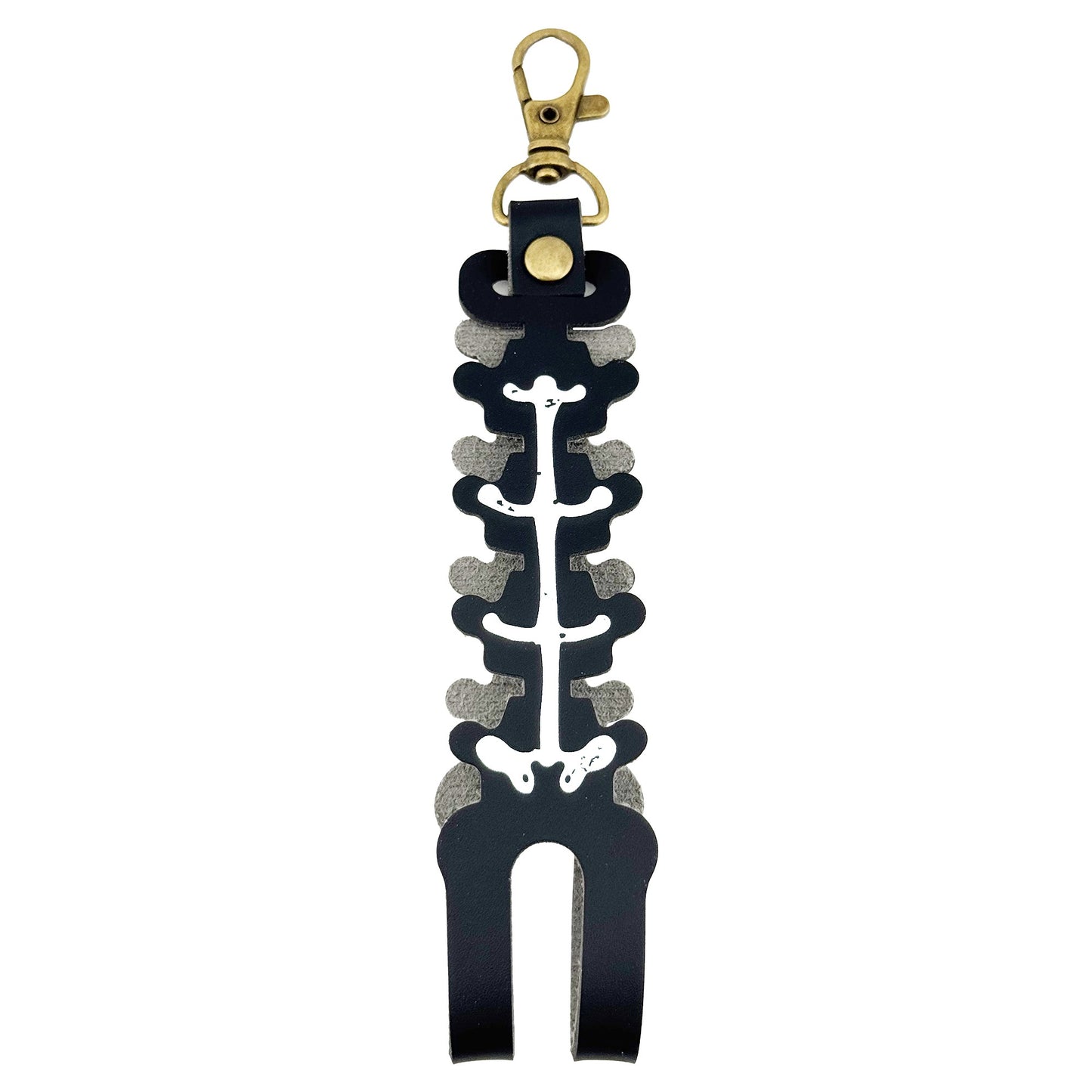 Husa Pentru Kendama Tip Pandativ Si Breloc, Accesorii Transport Cu Imprimeu Skull, Piele Ecologica, 26 x 3.2 cm, Negru