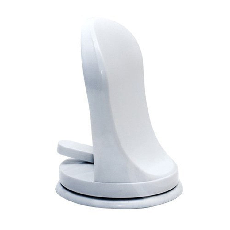 Suport de Picior pentru Baie și Duș, Fixare cu Ventuză Fără Găurire, Suprafață Antiderapantă, Material PP și PVC, 11.5 x 15 cm, Alb