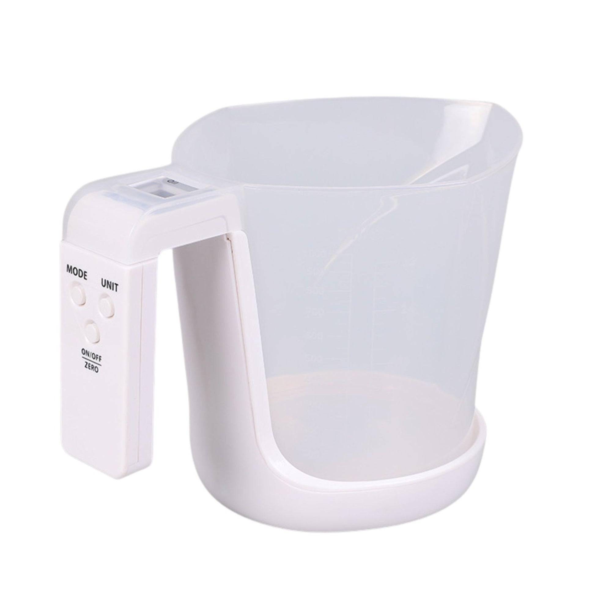 Cantar de Bucatarie Electronic 2 in 1, Cana Gradata pentru Masurare Lichide si Solide, Display Digital, Plastic Alimentar ABS, 5 kg / 1000 ml, Alb