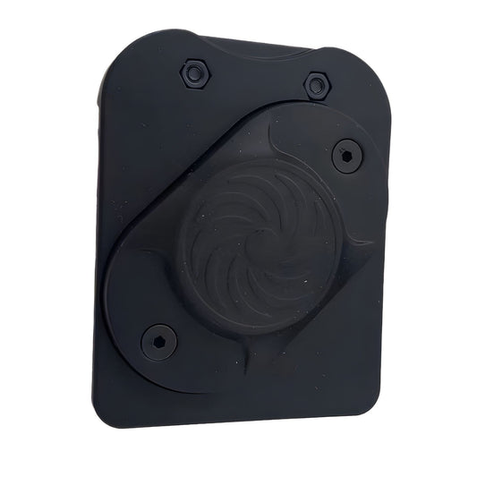 Suport Magnetic pentru Scule cu Clips Metalic pentru Curea, Organizator Portabil pentru Cuie, Suruburi, Ciocan si Cleste, Constructie Metalica Rezistenta, 7.7 x 6.1 x 2 cm, Negru