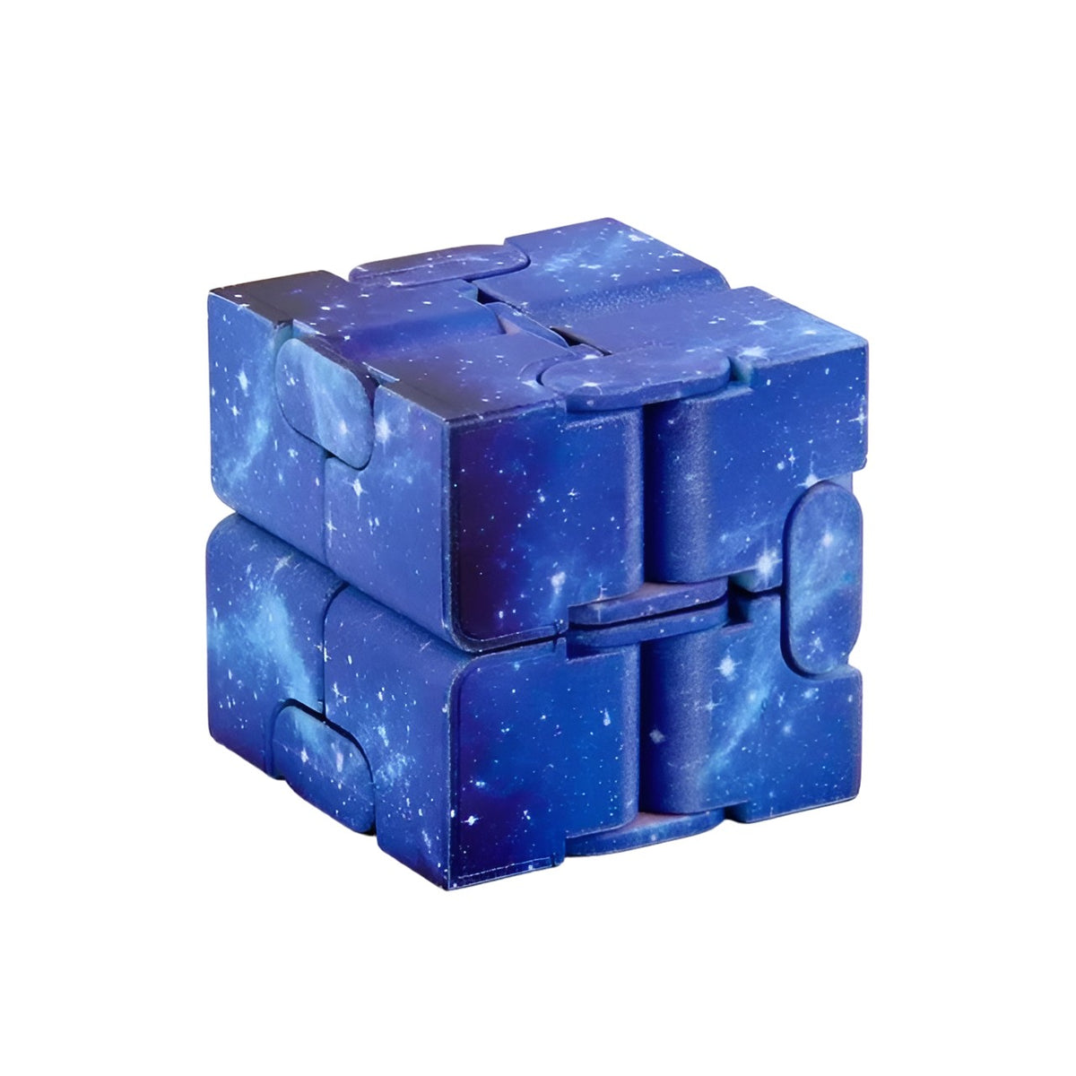 Cub Magic Antistres, Jucarie Interactiva cu Miscari Infinite, Plastic, 4x4x4cm, Albastru