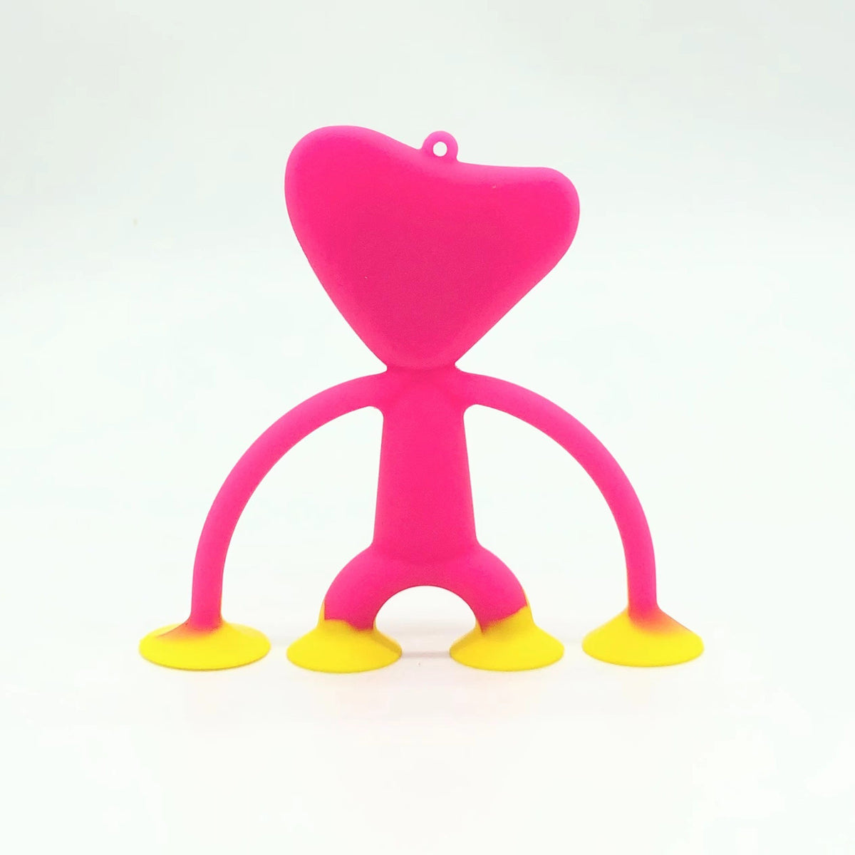 Jucarie Huggy Wuggy cu Ventuze, Antistres Flexibil Poppy Playtime, Material Nedaunator, Roz