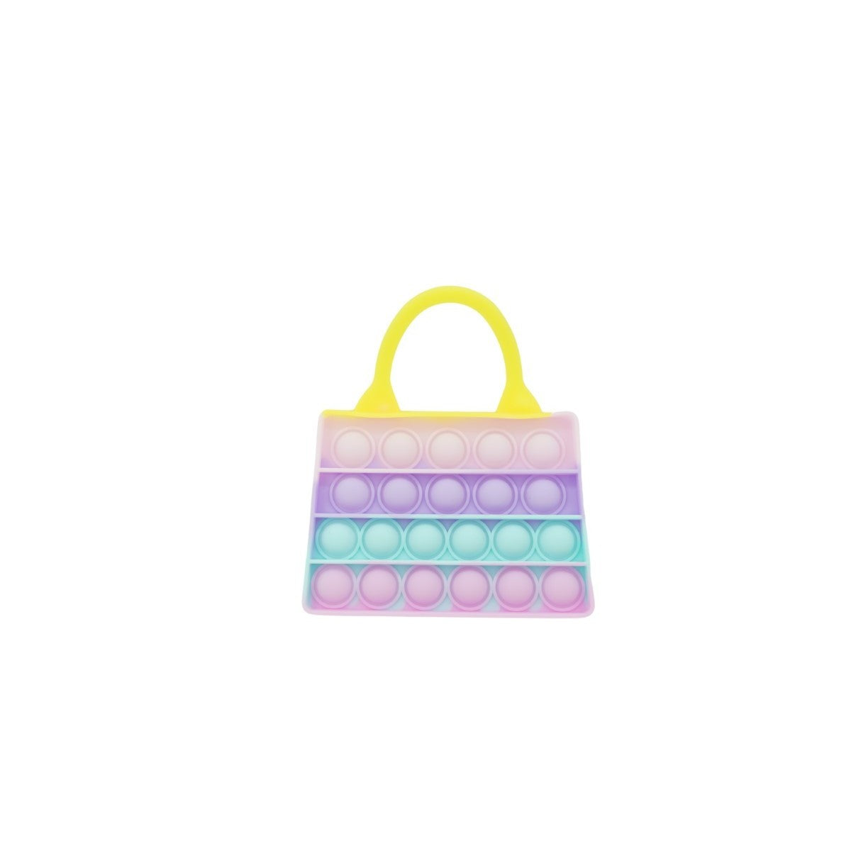 Geanta de Umar Antistres Pop It Now And Flip It, Jucarie Senzoriala din Silicon, Model Macarons, Colorat multi-color