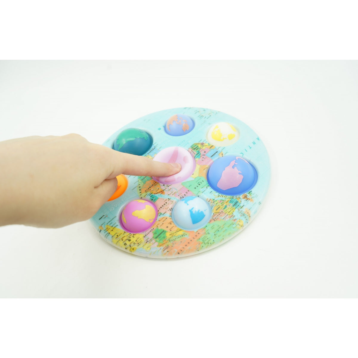 Jucarie Senzoriala Simple Dimple, Fidget Toy Antistres, Model Oceane, Multicolor