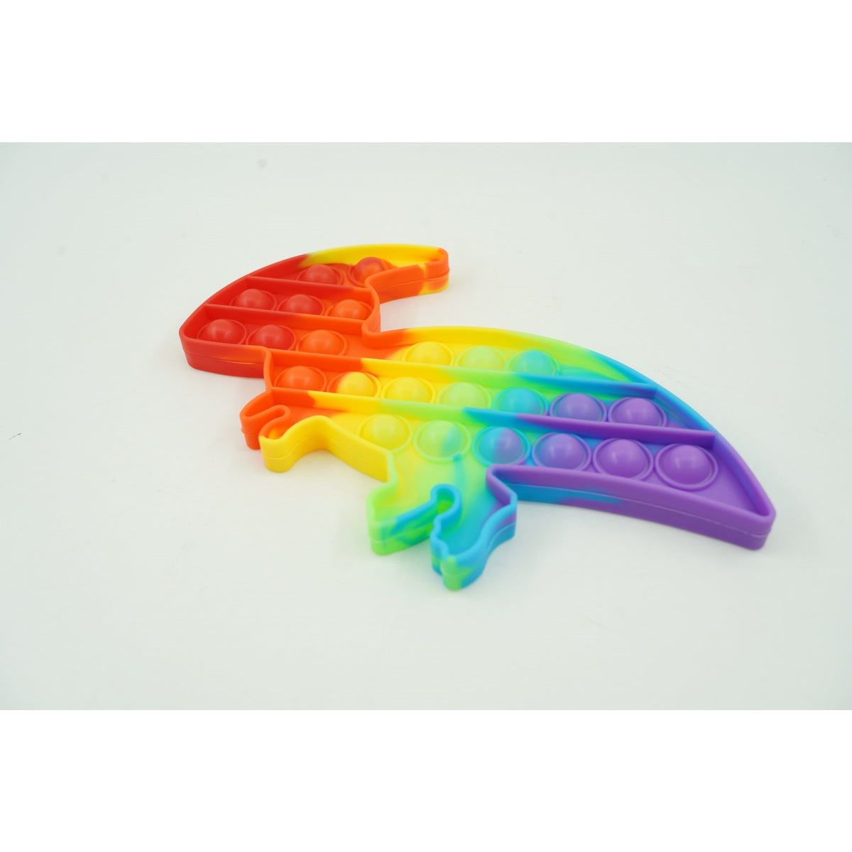 Jucarie Antistres Pop It Now and Flip It, Model Dinozaur, Silicon, Multicolor V2