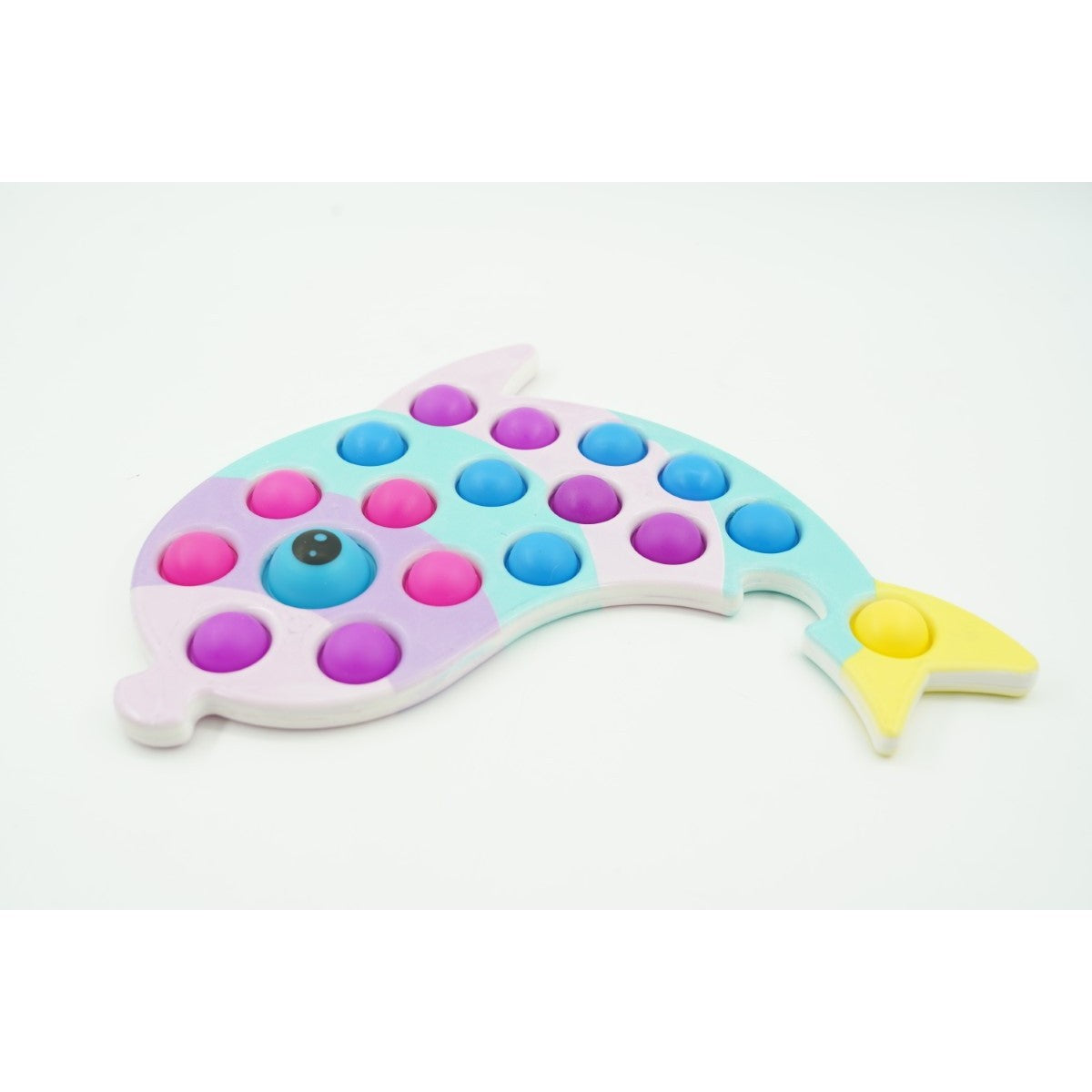 Jucărie Senzorială Antistres Simple Dimple, Formă Delfin, Silicon, Multicolor