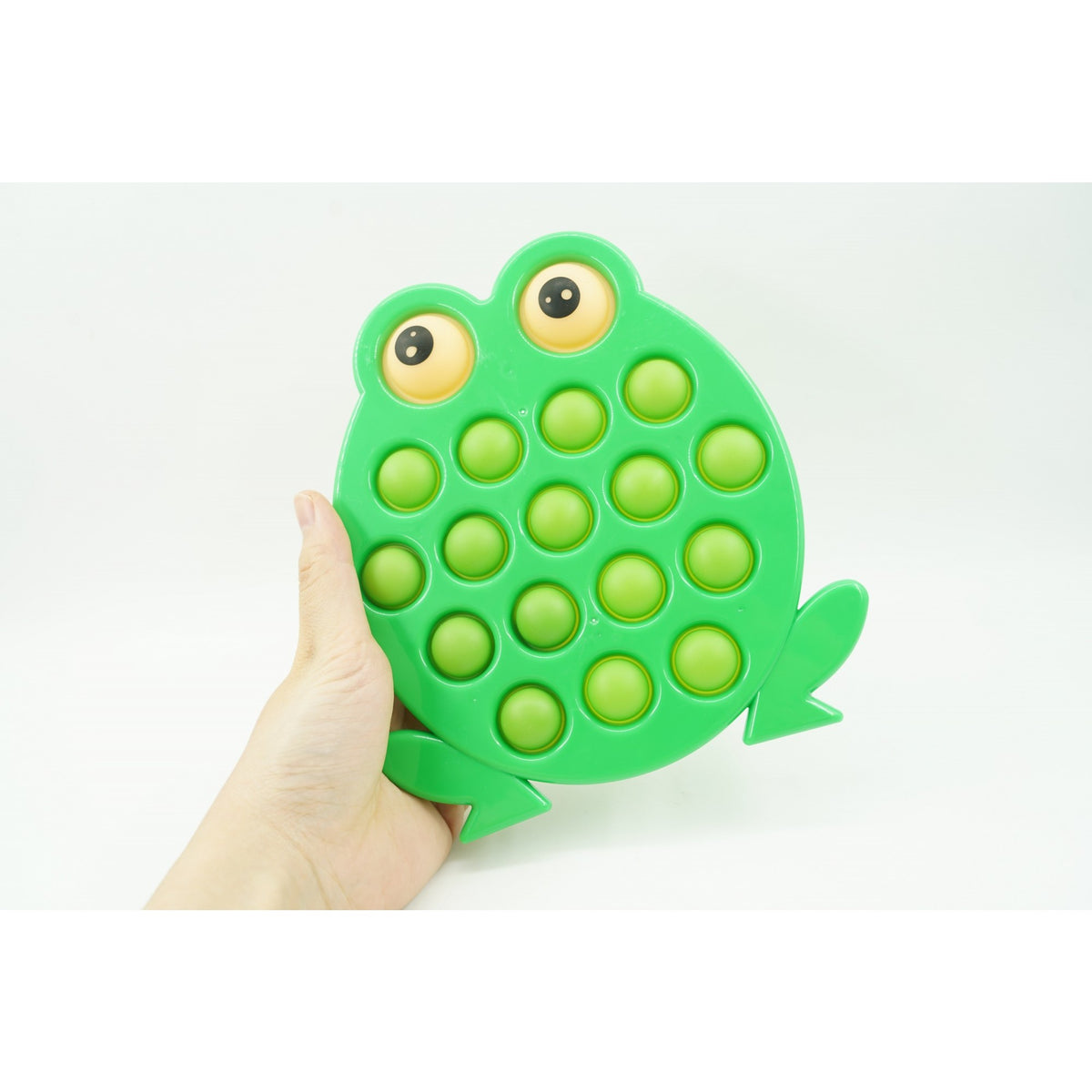 Jucarie Senzoriala Antistres Simple Dimple, Model Broasca, Silicone, Verde