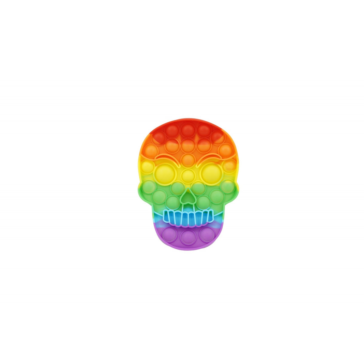 Jucarie Antistres Pop It Now and Flip It, Design Craniu, Silicon Flexibil, Senzoriala, Multicolor