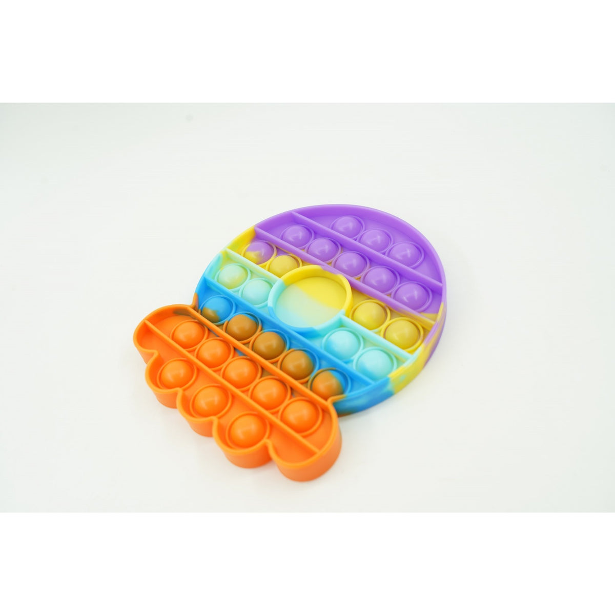 Jucarie Antistres Pop It Now and Flip It, Caracatita Reversibila cu Doua Fete, Silicon Moale, Multicolor