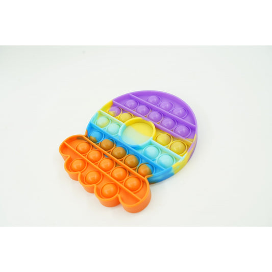 Jucarie Antistres Pop It Now and Flip It, Caracatita Reversibila cu Doua Fete, Silicon Moale, Multicolor