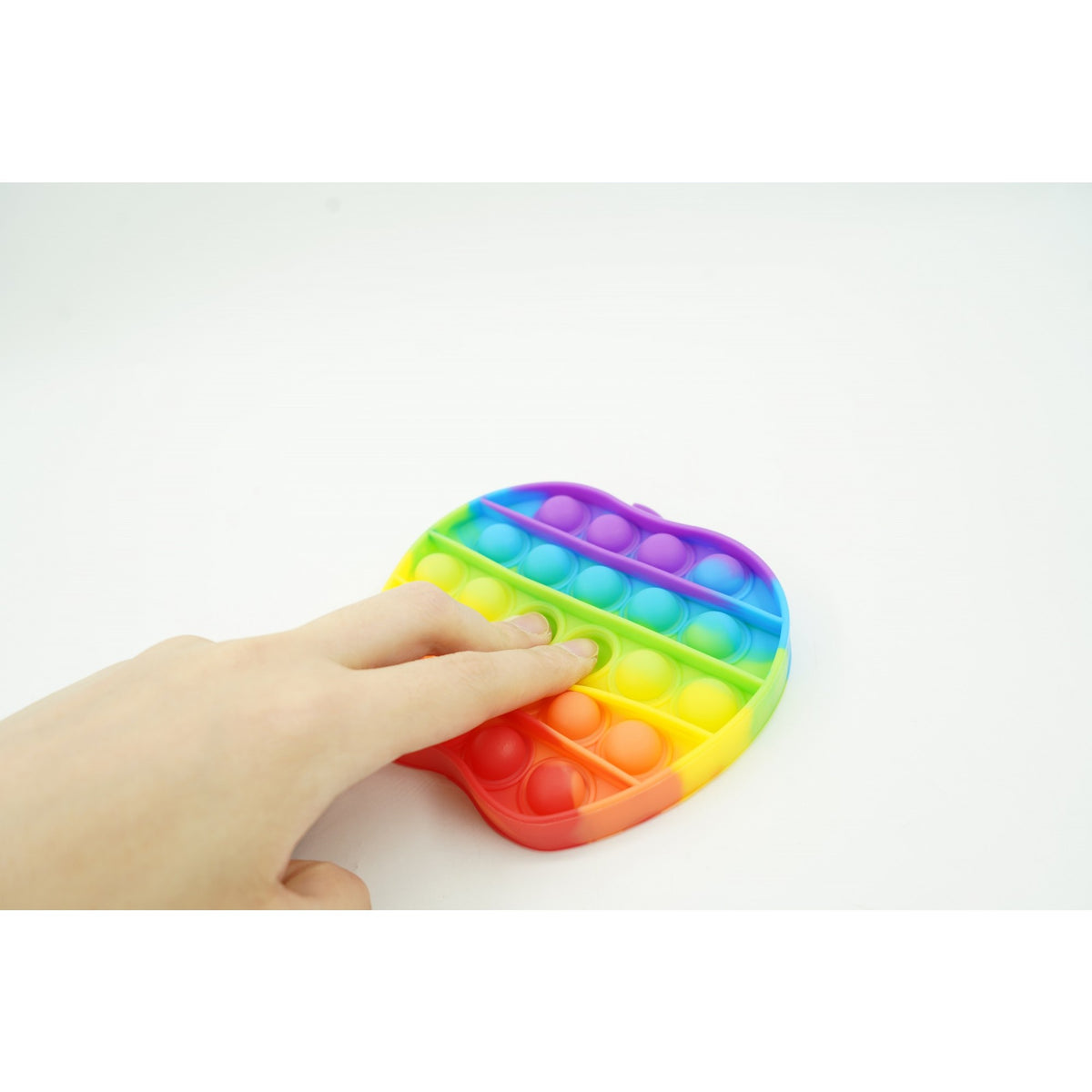 Jucarie Antistres Pop It Now and Flip It, Model Mar, Silicon Flexibil, Design Reversibil, Multicolor, 1 Bucata