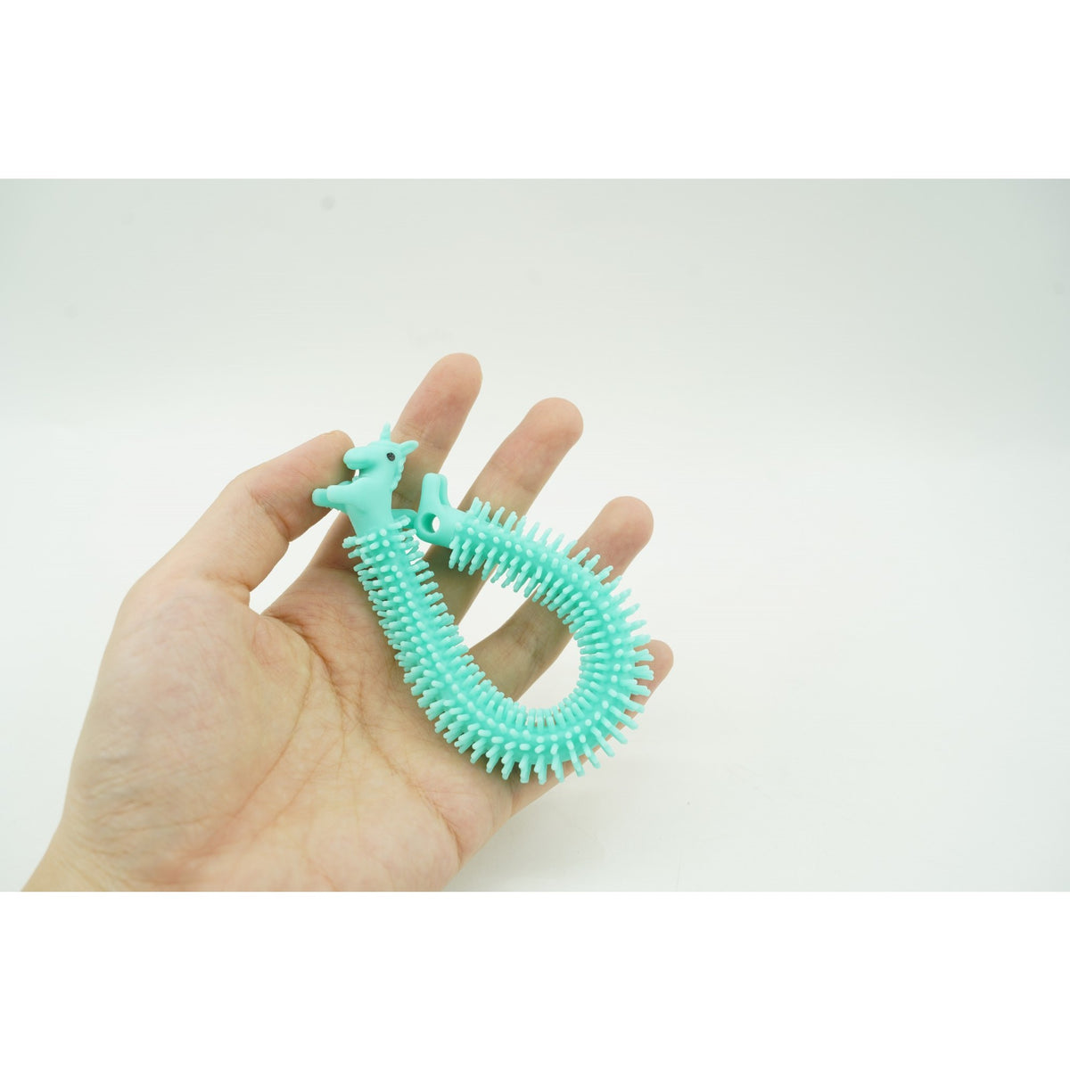 Jucarie Senzoriala Antistres, Fidget Toy Unicorn Noodles, Superelastica, Verde