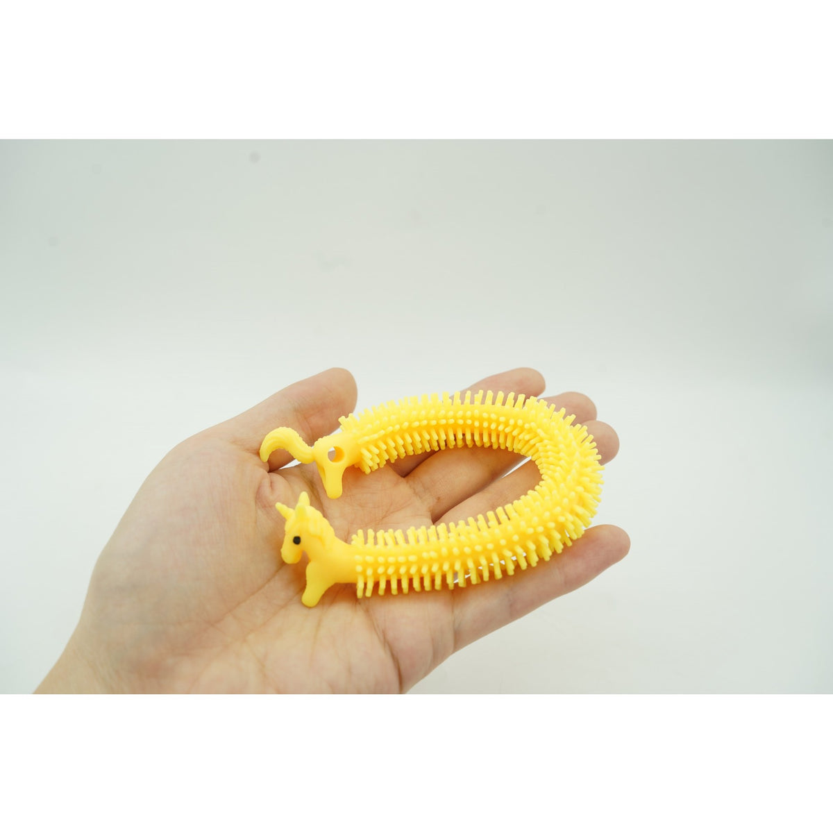 Jucărie Senzorială Antistres, Fidget Toy Unicorn Noodles, Superelastică, Galben