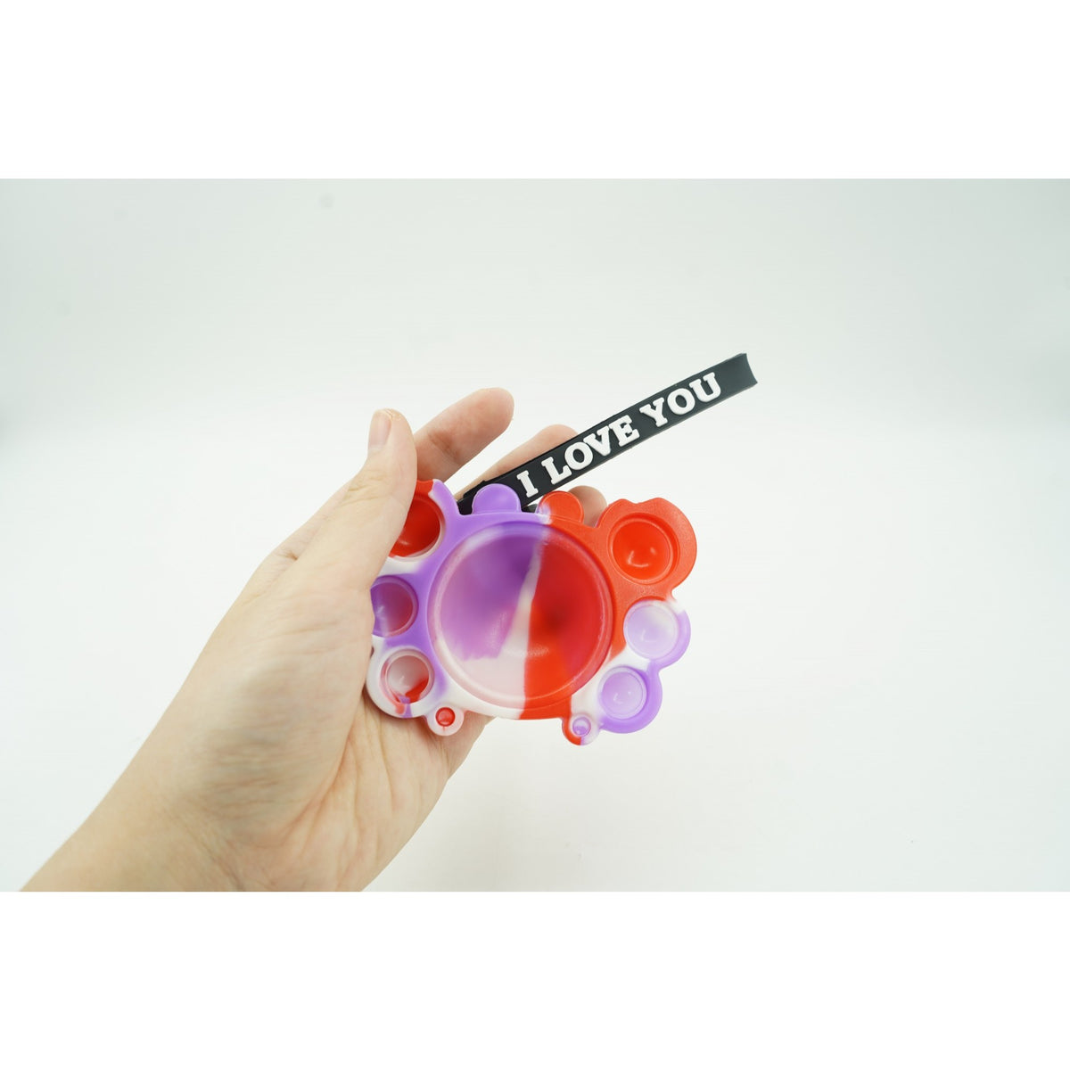 Pop It Now Jucarie Antistres, Breloc Silicon, Model Crab, Multicolor, V4