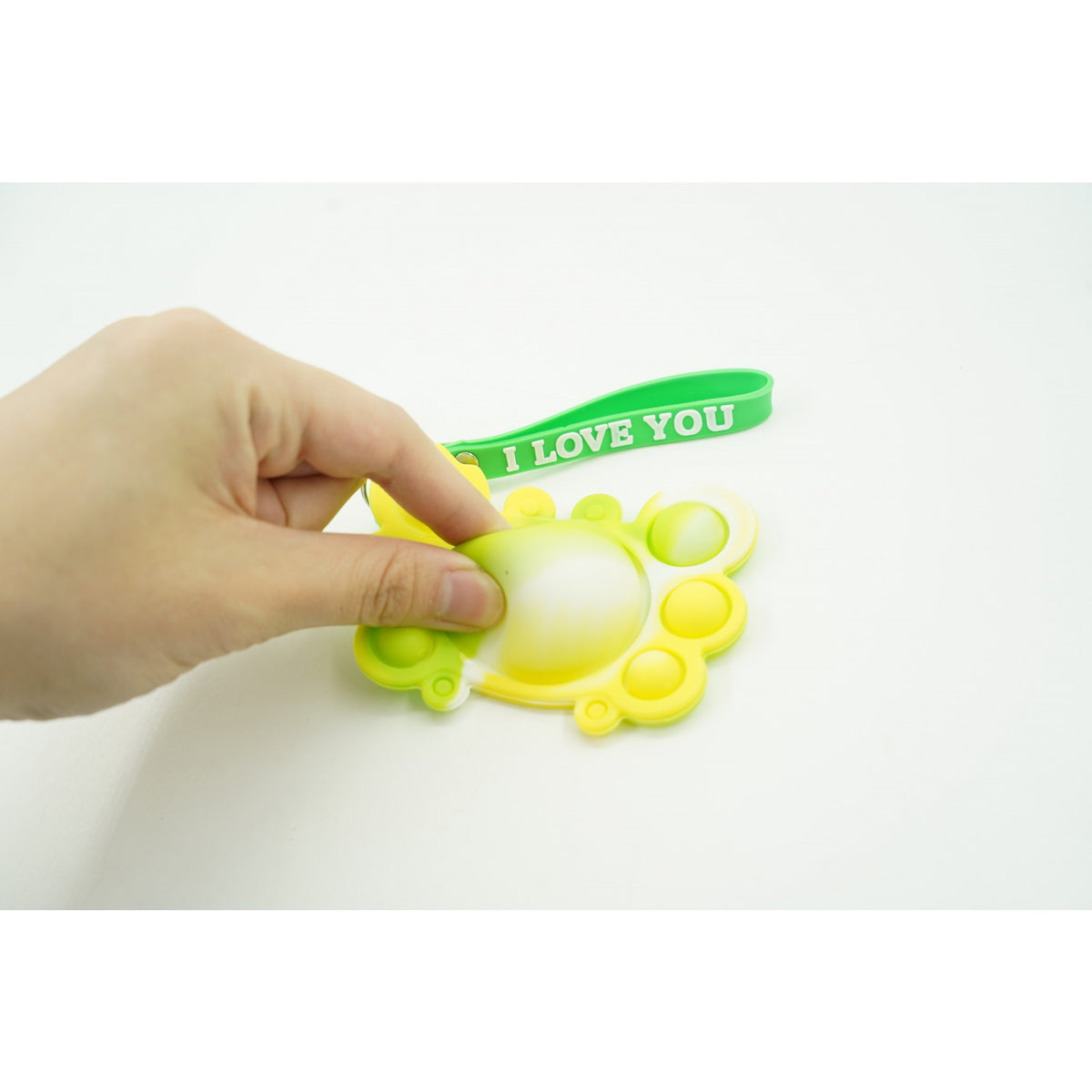 Pop It Now Jucarie Antistres Breloc, Model Crab, Silicon, Multicolor, V3