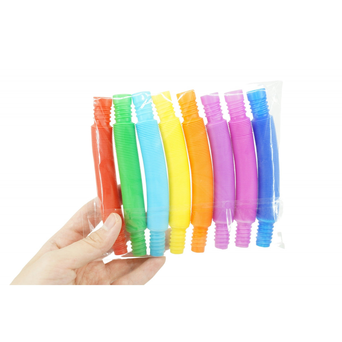 Jucarie Senzoriala Pop Tube, Antistres, Plastic, Culori Diverse, 1 Bucata
