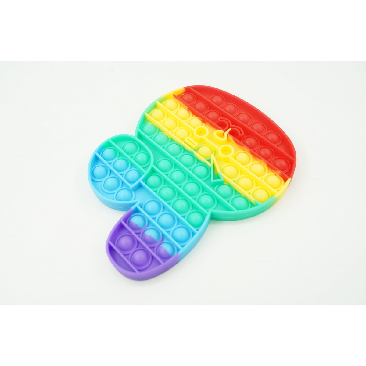 Jucarie Antistres Pop It Now and Flip It, Model Iepuras, Silicon, Multicolor