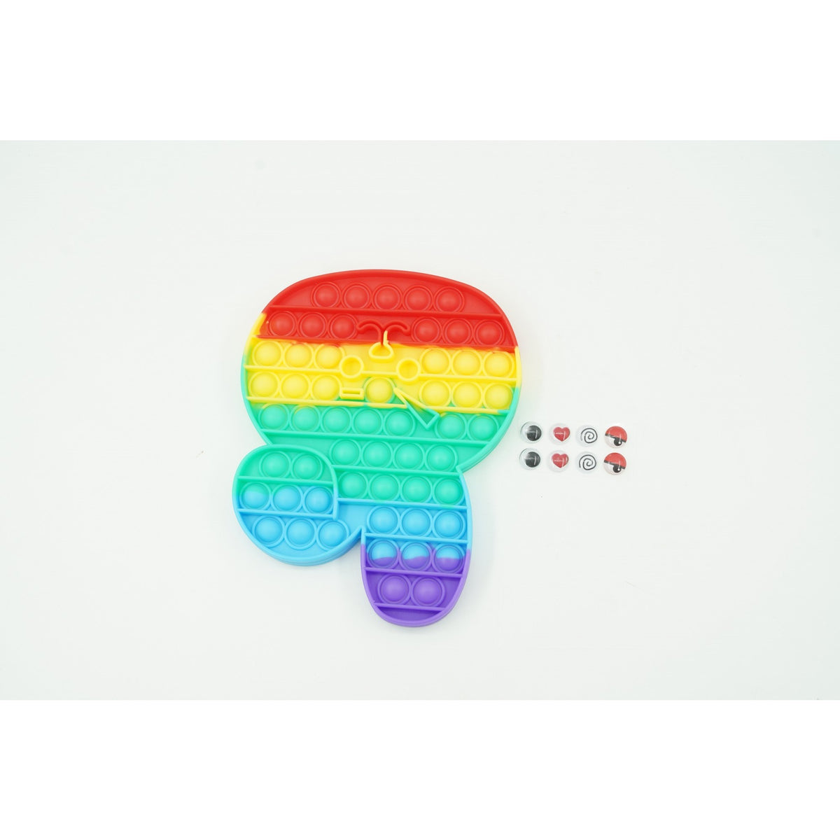 Jucarie Antistres Pop It Now and Flip It, Model Iepuras, Silicon, Multicolor