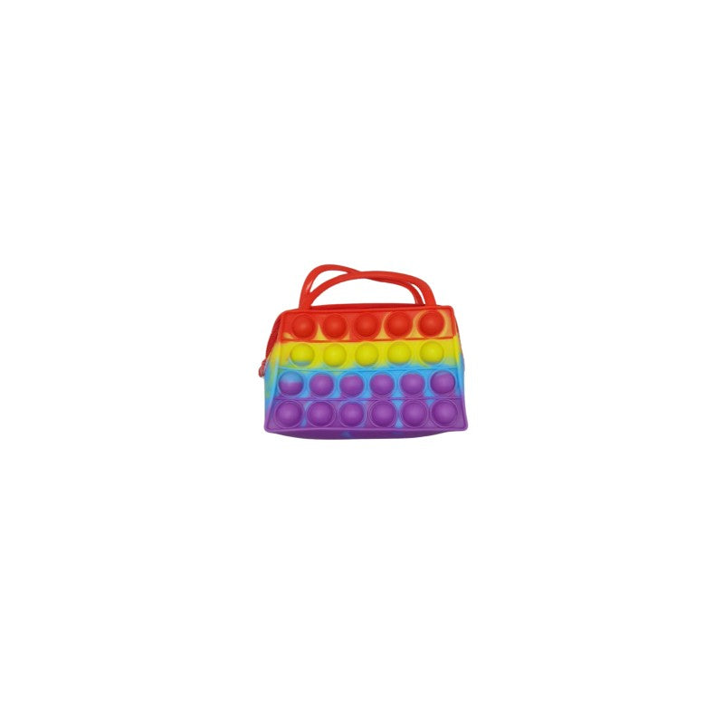 Jucarie Antistres Pop It Now and Flip It, Geanta De Umar, Silicon, Model 2, Multicolor