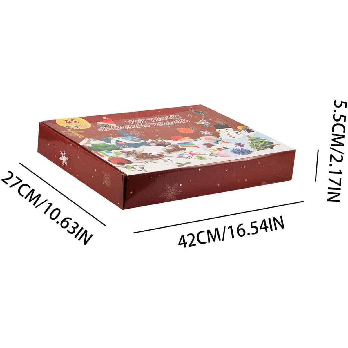 Calendar Advent Fidget Toys, Model Crăciun, Multicolor