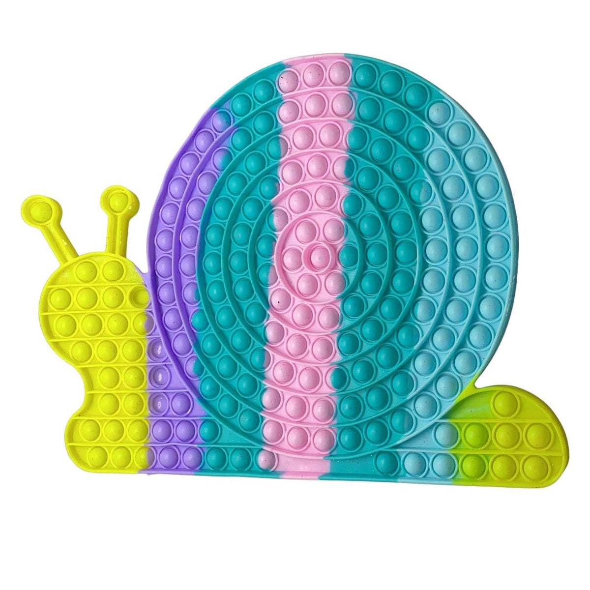 Jucarie Antistres Pop It Now and Flip It, Model Melc, Silicon Flexibil, Diametru 15 cm, Multicolor Macarons