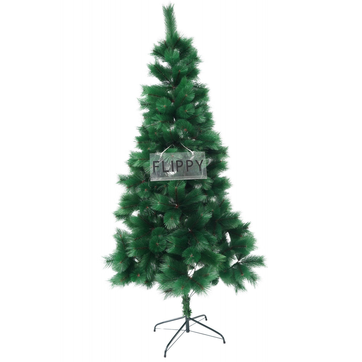 Brad Artificial de Craciun Tip Pin, Ace 3D 12 cm, 260 Ramuri, Suport Metalic Inclus, Inaltime 180 cm, Verde