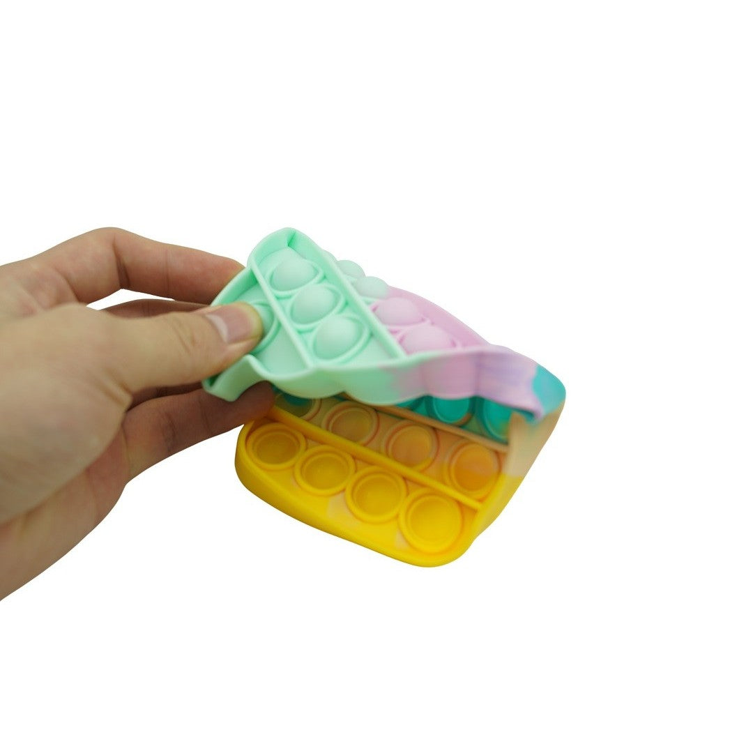 Jucarie Antistres Pop It Now and Flip It, Model Briosa, Senzoriala si Educativa, Silicon Moale Impermeabil, Multicolor