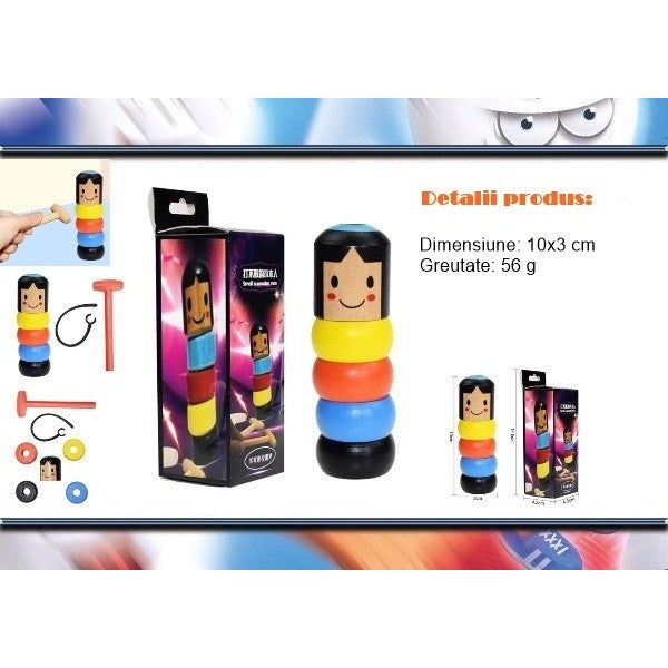 Jucarie Soldatel Indestructibil Pentru Copii, Lemn, Multicolor